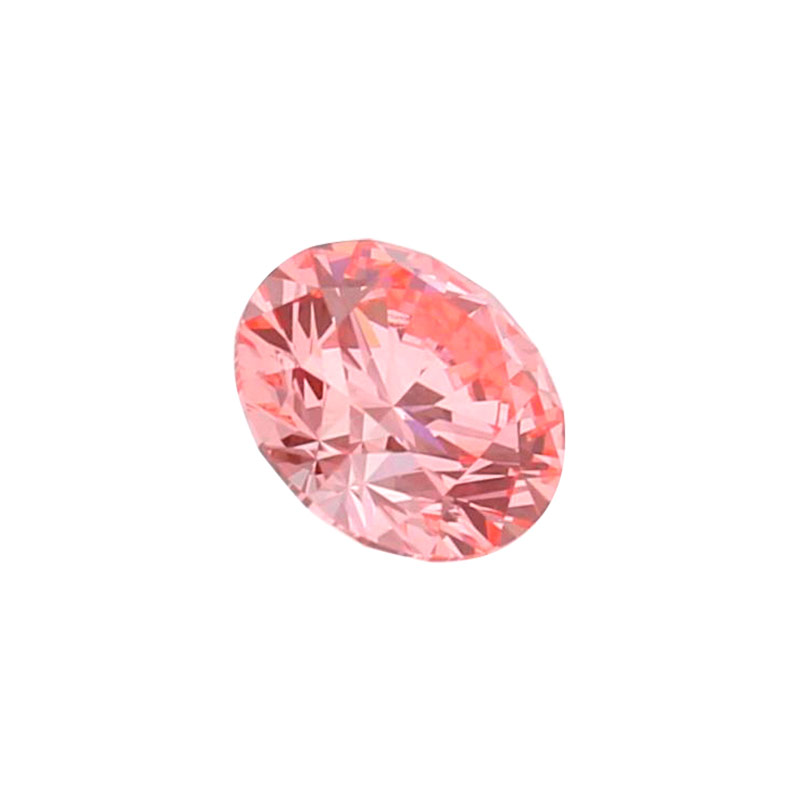 Diamant synthétique taille ronde Fancy Pink 0,30ct VS, diam. 4,25mm