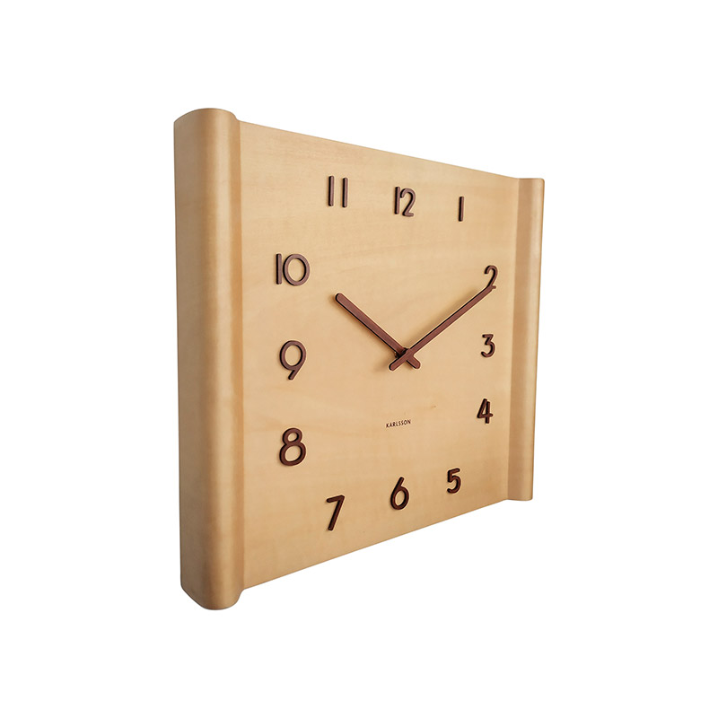 Horloge murale en bois de tilleul