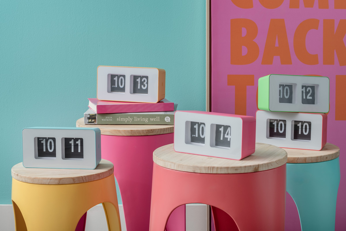 Horloge de table Funky Flip verte