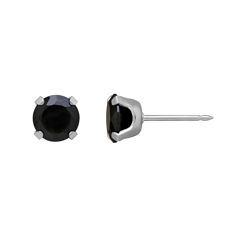 Perçage d'oreille Inverness pour homme, acier inoxydable oxyde de zirconium noir 5mm (l'unité)