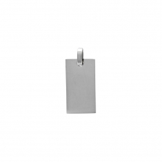Plaque acier rectangulaire à graver