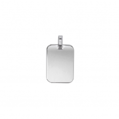 Plaque rectangle en Argent 925/1000