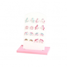 Présentoir + Boucles d'oreilles puces n°3