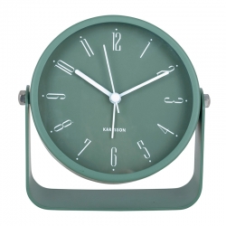 Réveil métal rose poudré inclinable sur pied