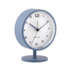 Réveil ocre rouge sur pied central