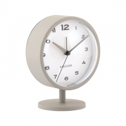 Réveil ocre rouge sur pied central