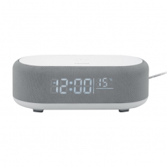 Réveil Vogue avec LED, Bluetooth et chargeur sans fil noir