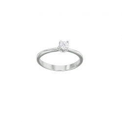 Solitaire Or 750/1000 avec oxyde de zirconium (serti griffes)